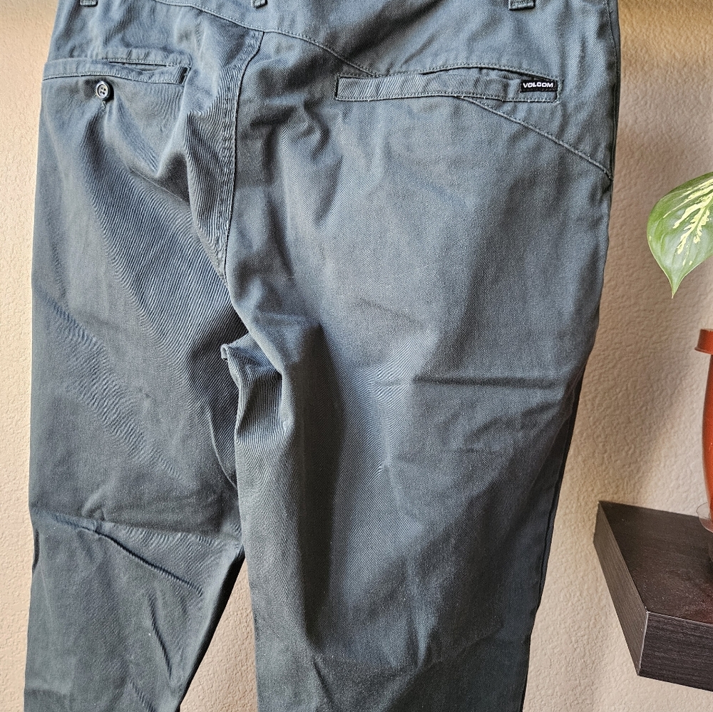 Volcom Fricken Skate chinos 34 Blue/Green